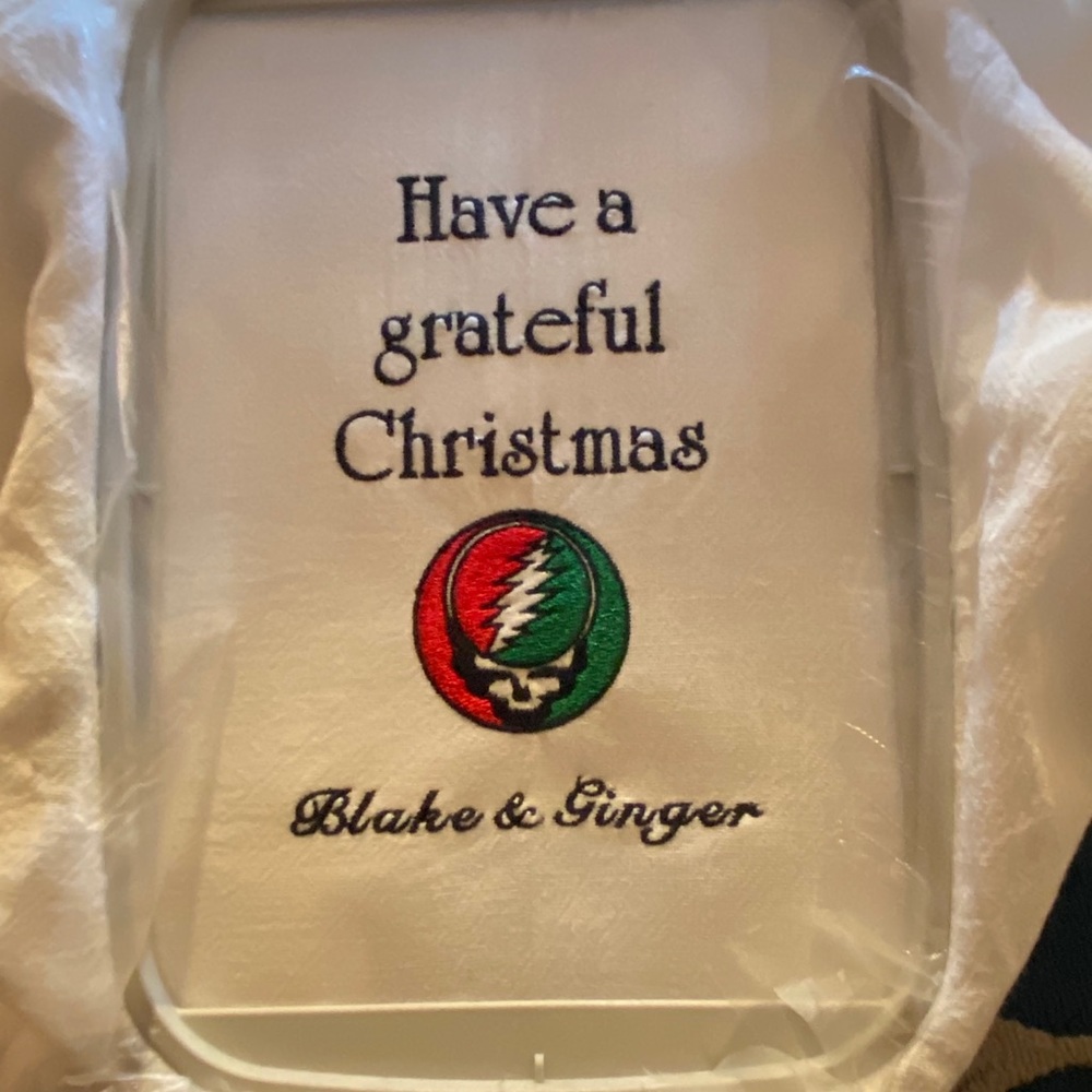 Grateful Dead flour sack towel homemade kitchen